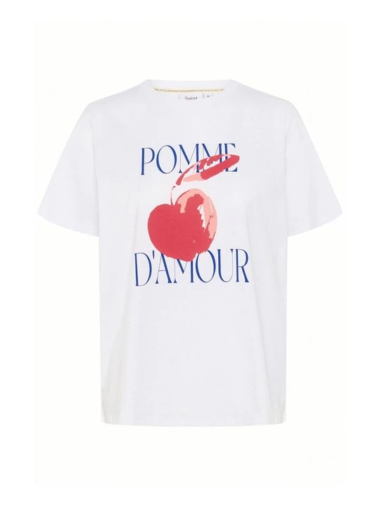 Zdjęcie produktu T-shirt z nadrukiem Saint Tropez biały