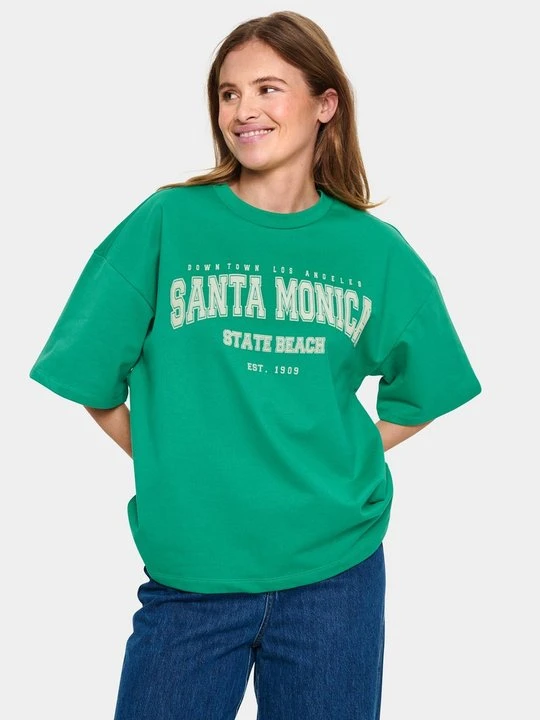 Zdjęcie produktu T-shirt z nadrukiem Saint Tropez zielony