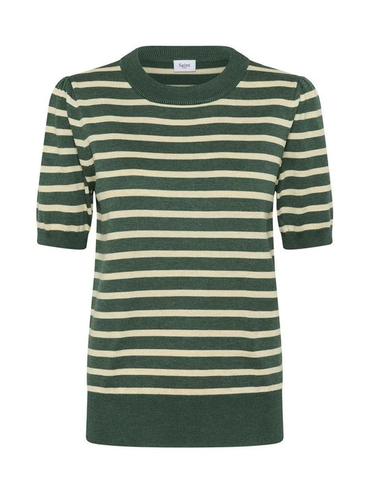 Zdjęcie produktu T-shirt z nadrukiem Saint Tropez zielony melanż