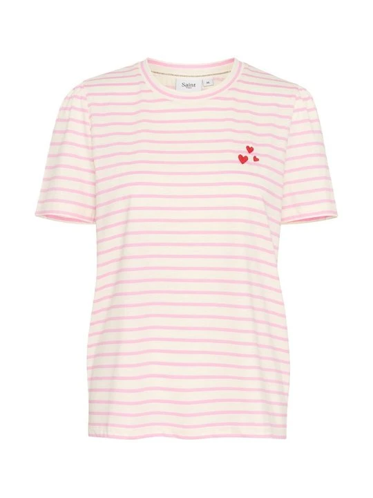Zdjęcie produktu T-shirt z nadrukiem Saint Tropez różowy