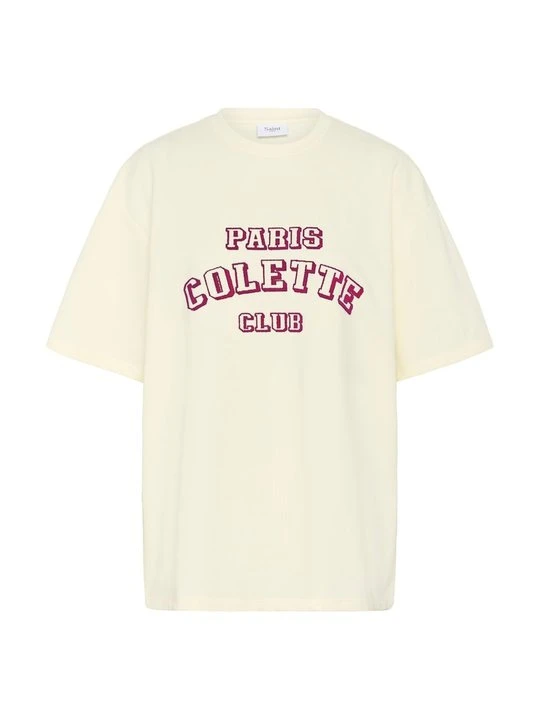 Zdjęcie produktu T-shirt z nadrukiem Saint Tropez mleczny