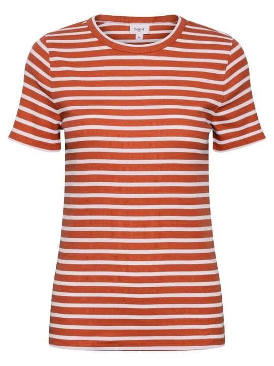 Zdjęcie produktu T-shirt z nadrukiem Saint Tropez pomarańczowy