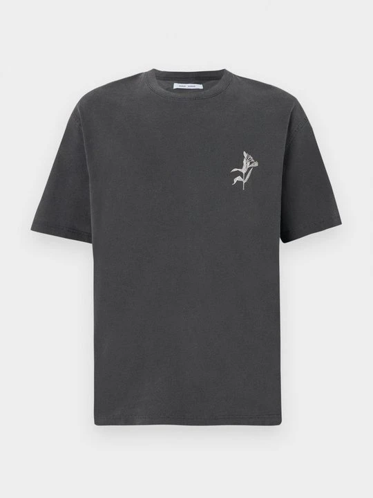 Zdjęcie produktu T-shirt z nadrukiem Samsøe Samsøe szary
