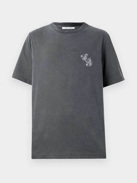 Zdjęcie produktu T-shirt z nadrukiem Samsøe Samsøe czarny
