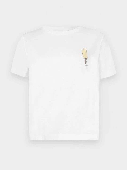 Zdjęcie produktu T-shirt z nadrukiem Samsøe Samsøe biały