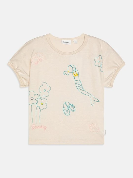 Zdjęcie produktu T-shirt z nadrukiem Sanetta beżowy