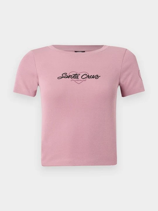 Zdjęcie produktu T-shirt z nadrukiem Santa Cruz jasnoróżowy
