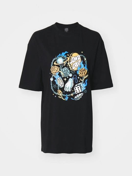 Zdjęcie produktu T-shirt z nadrukiem Santa Cruz czarny