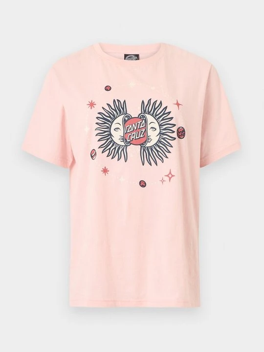 Zdjęcie produktu T-shirt z nadrukiem Santa Cruz jasnoróżowy