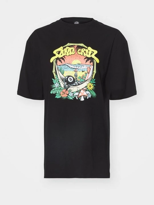 Zdjęcie produktu T-shirt z nadrukiem Santa Cruz czarny