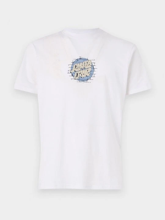 Zdjęcie produktu T-shirt z nadrukiem Santa Cruz biały