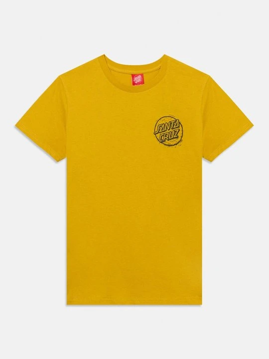 Zdjęcie produktu T-shirt z nadrukiem Santa Cruz musztardowy