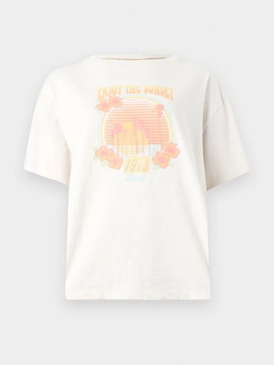 Zdjęcie produktu T-shirt z nadrukiem Schott mleczny