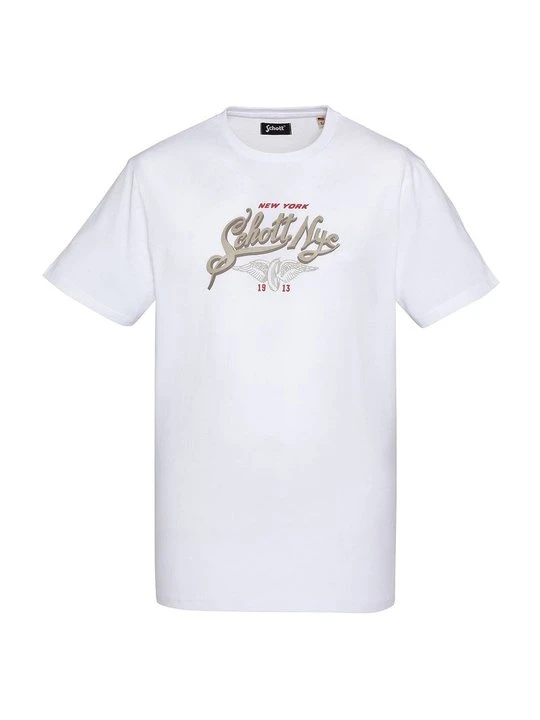 Zdjęcie produktu T-shirt z nadrukiem Schott biały