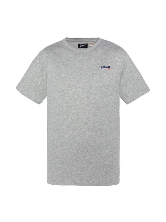 Zdjęcie produktu T-shirt z nadrukiem Schott jasnoszary