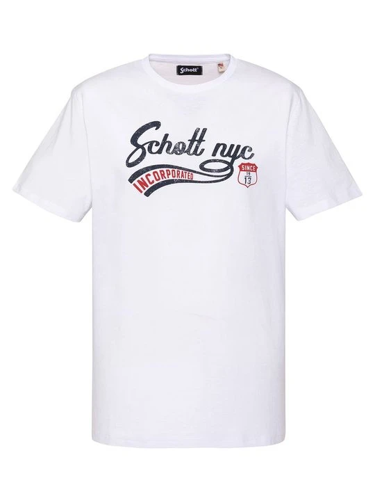 Zdjęcie produktu T-shirt z nadrukiem Schott biały