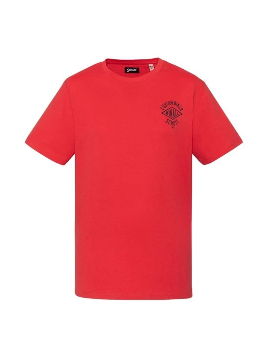 Zdjęcie produktu T-shirt z nadrukiem Schott czerwony