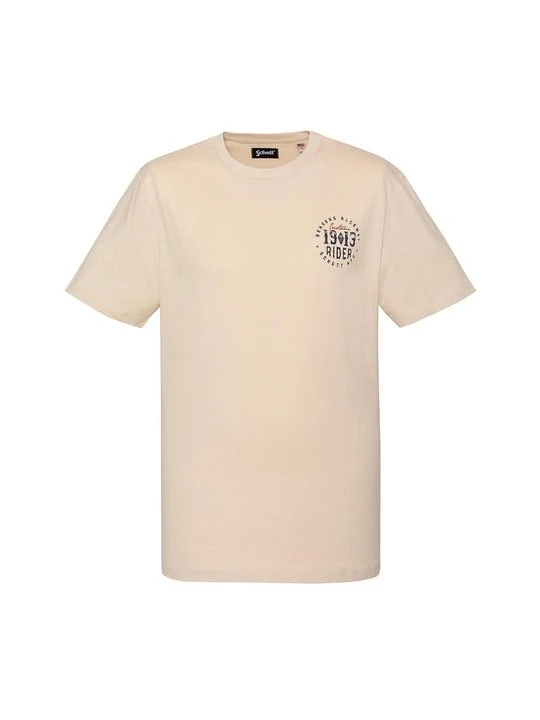 Zdjęcie produktu T-shirt z nadrukiem Schott beżowy