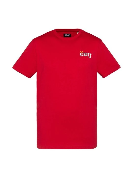 Zdjęcie produktu T-shirt z nadrukiem Schott czerwony