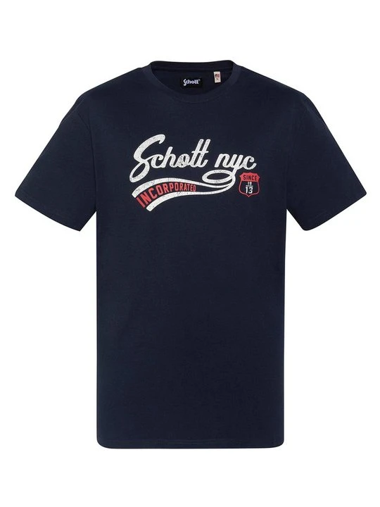Zdjęcie produktu T-shirt z nadrukiem Schott granatowy
