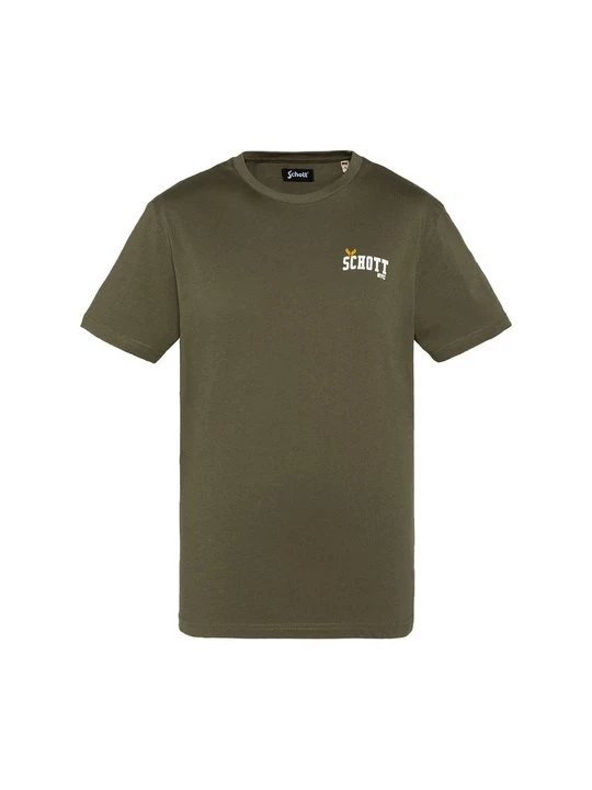 Zdjęcie produktu T-shirt z nadrukiem Schott khaki