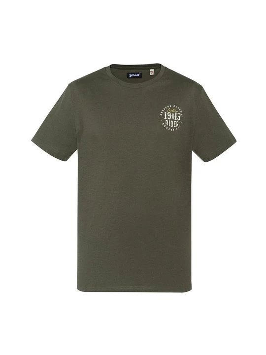 Zdjęcie produktu T-shirt z nadrukiem Schott zielony