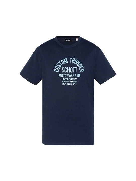 Zdjęcie produktu T-shirt z nadrukiem Schott granatowy