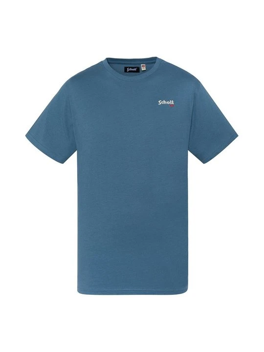 Zdjęcie produktu T-shirt z nadrukiem Schott niebieski