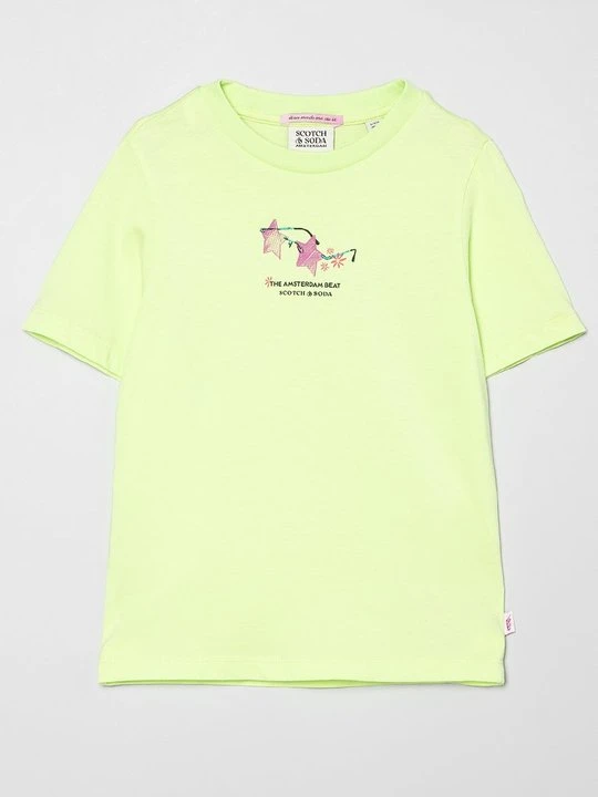 Zdjęcie produktu T-shirt z nadrukiem Scotch & Soda zielony