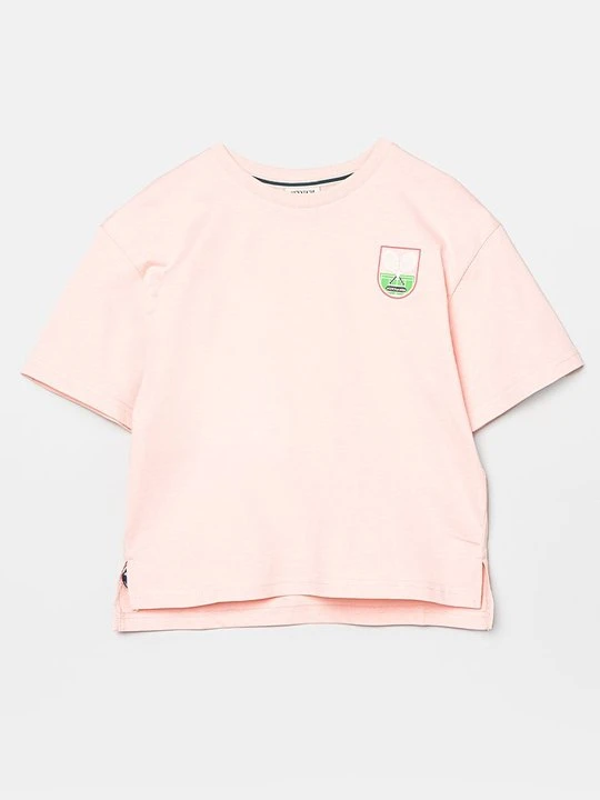 Zdjęcie produktu T-shirt z nadrukiem Scotch & Soda łososiowy