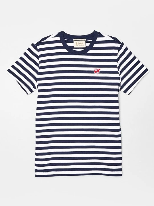 Zdjęcie produktu T-shirt z nadrukiem Scotch & Soda biały
