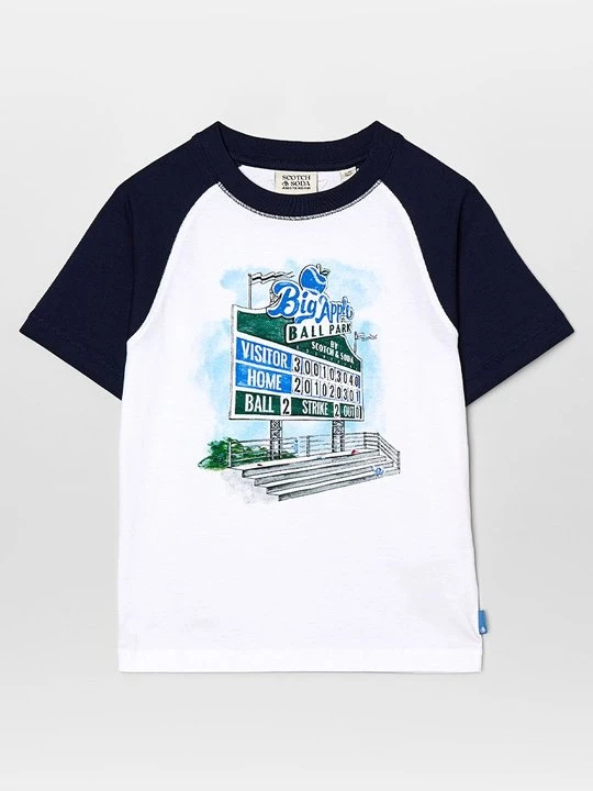 Zdjęcie produktu T-shirt z nadrukiem Scotch & Soda biały