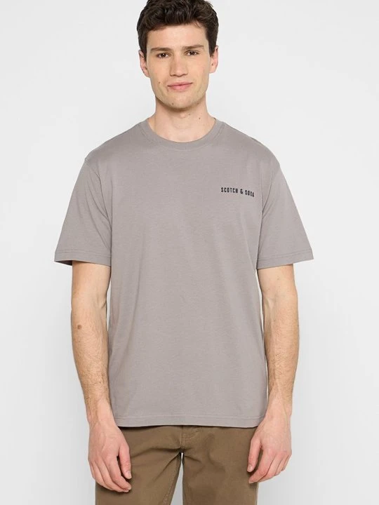 Zdjęcie produktu T-shirt z nadrukiem Scotch & Soda szary