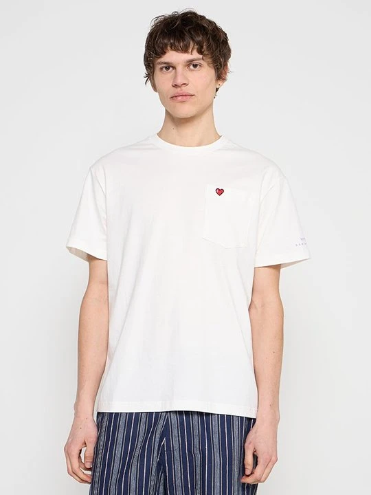 Zdjęcie produktu T-shirt z nadrukiem Scotch & Soda biały