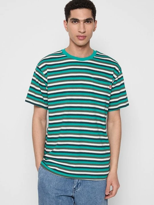 Zdjęcie produktu T-shirt z nadrukiem Scotch & Soda zielony