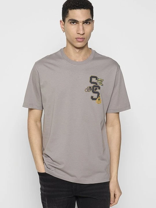 Zdjęcie produktu T-shirt z nadrukiem Scotch & Soda szary