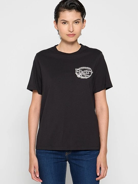 Zdjęcie produktu T-shirt z nadrukiem Scotch & Soda czarny