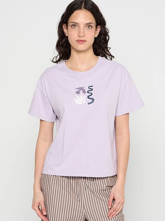 Zdjęcie produktu T-shirt z nadrukiem Scotch & Soda różowy