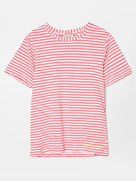 Zdjęcie produktu T-shirt z nadrukiem Scotch & Soda różowy