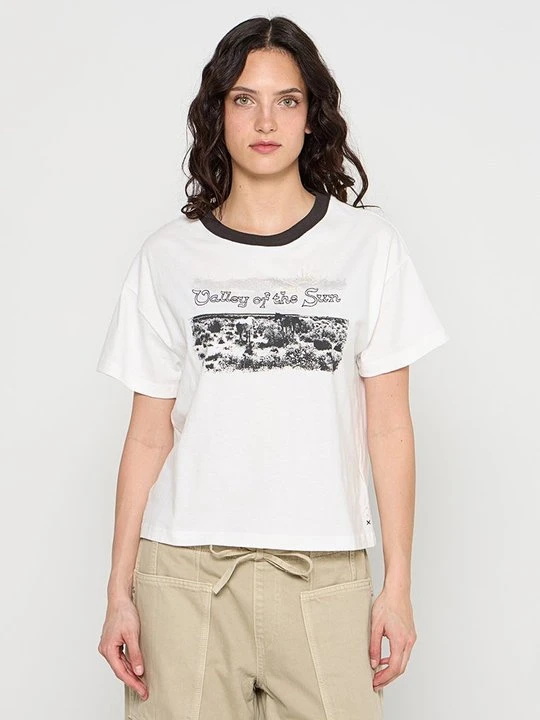 Zdjęcie produktu T-shirt z nadrukiem Scotch & Soda czarny