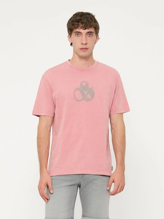 Zdjęcie produktu T-shirt z nadrukiem Scotch & Soda różowy