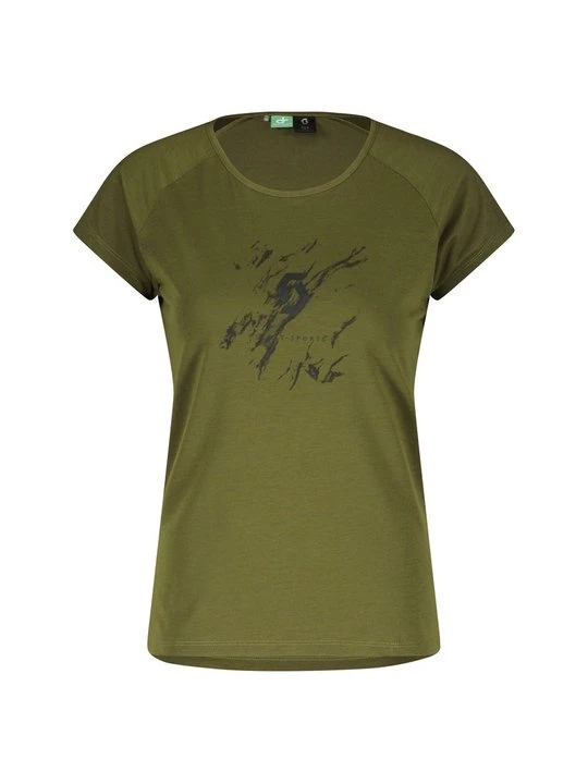 Zdjęcie produktu T-shirt z nadrukiem SCOTT Sports ciemnozielony