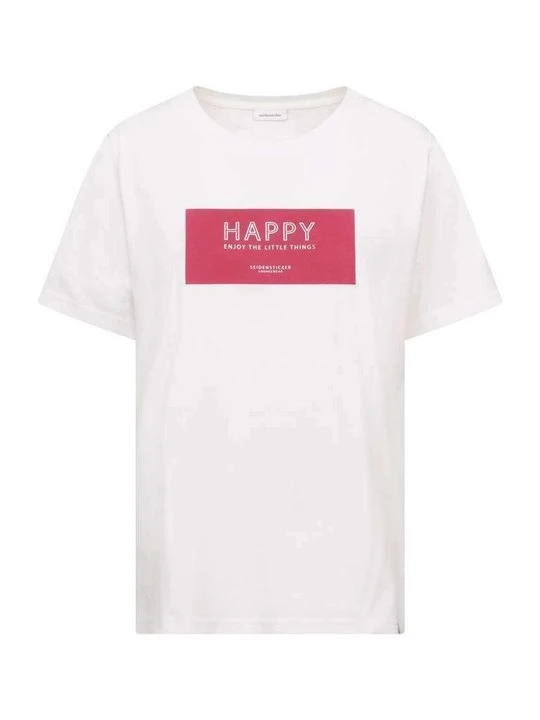 Zdjęcie produktu T-shirt z nadrukiem Seidensticker różowy