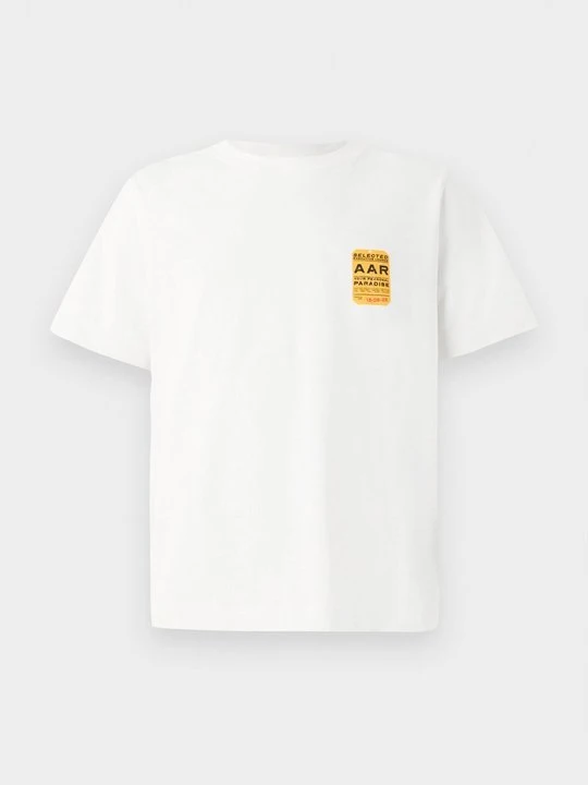 Zdjęcie produktu T-shirt z nadrukiem Selected beżowy