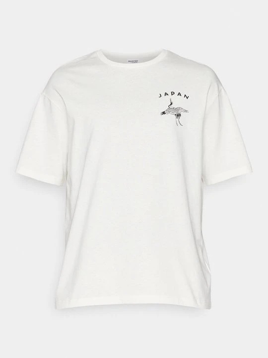 Zdjęcie produktu T-shirt z nadrukiem Selected mleczny