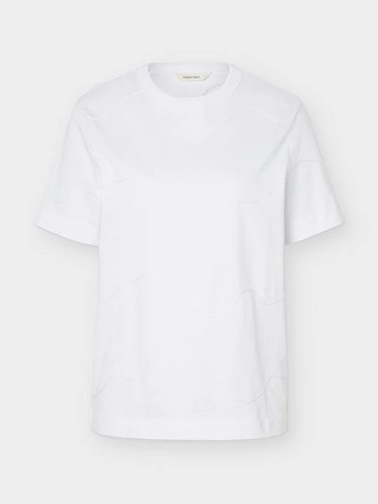 Zdjęcie produktu T-shirt z nadrukiem Selected biały