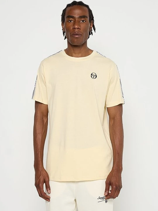 Zdjęcie produktu T-shirt z nadrukiem Sergio Tacchini mleczny