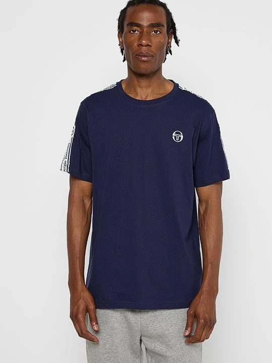 Zdjęcie produktu T-shirt z nadrukiem Sergio Tacchini granatowy