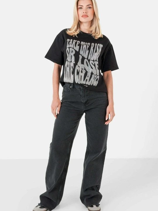 Zdjęcie produktu T-shirt z nadrukiem Sixth June czarny