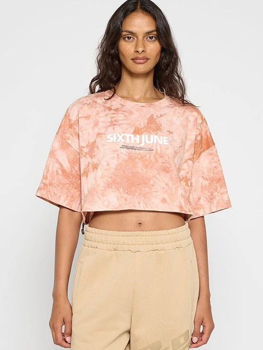 Zdjęcie produktu T-shirt z nadrukiem Sixth June żółty